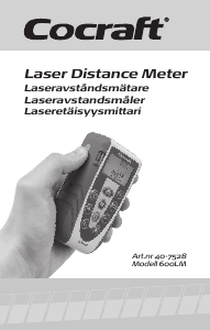 Bruksanvisning Cocraft 600LM Laseravstandsmåler