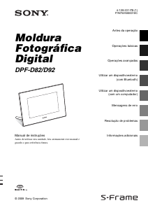 Manual Sony DPF-D92 Moldura digital