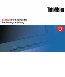 Bedienungsanleitung Lenovo L2440p ThinkVision LCD monitor
