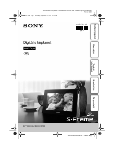 Használati útmutató Sony DPF-HD800 Digitális fényképkeret