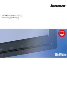 Bedienungsanleitung Lenovo T2254A ThinkVision LCD monitor