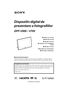 Manual Sony DPF-V700 Ramă foto digitală