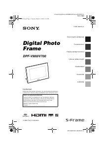 Käyttöohje Sony DPF-V700 Digitaalinen valokuvakehys