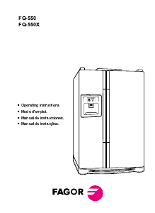 Manual de uso Fagor 1FFQ-550 Frigorífico combinado