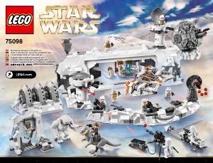 Manual Lego set 75098 Star Wars Assalto em Hoth