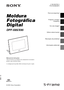 Manual Sony DPF-X85 Moldura digital