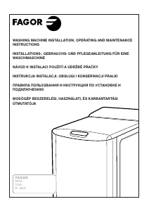 Bedienungsanleitung Fagor 1FET-213W Waschmaschine