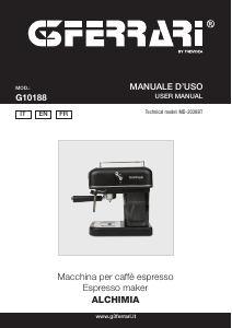 Mode d’emploi G3 Ferrari G10188 Alchimia Machine à expresso