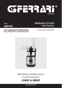 Manual G3 Ferrari G20158 Chop & Drop Food Processor