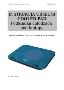 Instrukcja Hykker 201606 Skuteczne chłodzenie laptopa