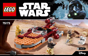 Manual Lego set 75173 Star Wars Lukes landspeeder