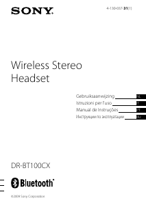 Handleiding Sony DR-BT100CX Headset