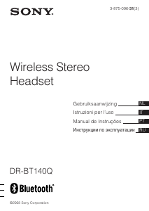 Handleiding Sony DR-BT140Q Headset
