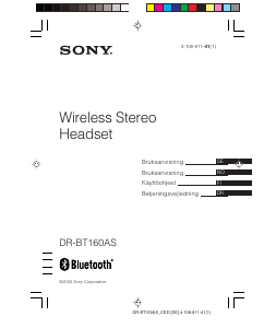 Käyttöohje Sony DR-BT160AS Kuulokemikrofoni