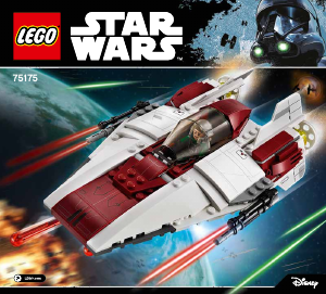 Käyttöohje Lego set 75175 Star Wars A-siipinen tähtihävittäjä