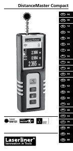 Rokasgrāmata Laserliner DistanceMeter Compact Lāzera attāluma mērītājs