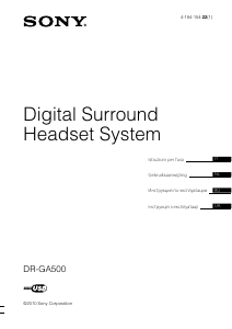 Handleiding Sony DR-GA500 Headset