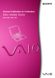 Mode d’emploi Sony Vaio PCG-745 Ordinateur portable