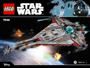 Bruksanvisning Lego set 75186 Star Wars The Arrowhead