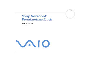 Bedienungsanleitung Sony Vaio PCG-C1MGP Notebook