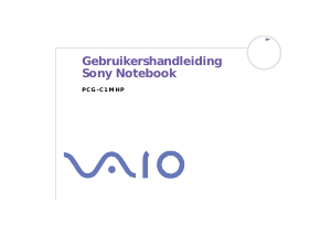 Handleiding Sony Vaio PCG-C1MHP Laptop