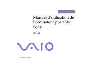 Mode d’emploi Sony Vaio PCG-C1VE Ordinateur portable