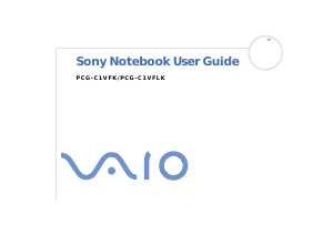 Manual Sony Vaio PCG-C1VFK Laptop