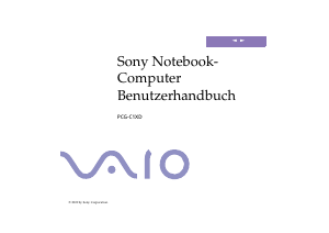 Bedienungsanleitung Sony Vaio PCG-C1XN Notebook