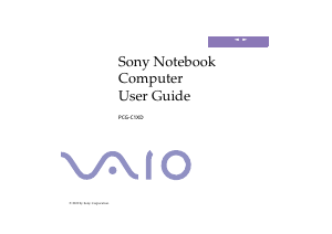 Manual Sony Vaio PCG-C1XN Laptop