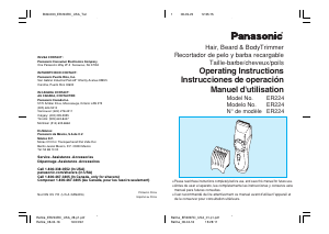 Mode d’emploi Panasonic ER224S Tondeuse à barbe