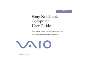 Manual Sony Vaio PCG-F701 Laptop