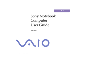Manual Sony Vaio PCG-F801A Laptop