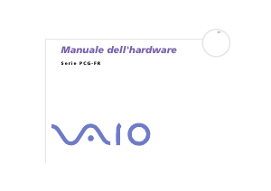 Manuale Sony Vaio PCG-FR102 Notebook