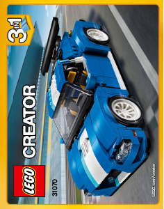 Bruksanvisning Lego set 31070 Creator Racerbil