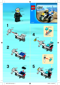 Manual de uso Lego set 4897 City Triciclo de la policía