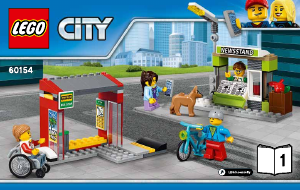 Instrukcja Lego set 60154 City Przystanek autobusowy