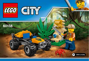 Handleiding Lego set 60156 City Jungle buggy