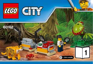 Brugsanvisning Lego set 60162 City Junglenedkastningshelikopter