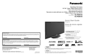 Manual Panasonic TC-P54V10 Viera Plasma Television