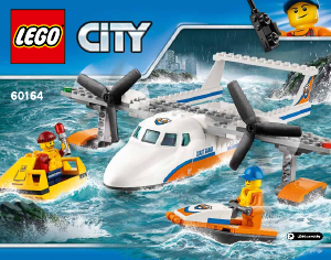Manual Lego set 60164 City Hidroavião de resgate