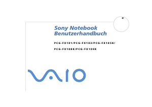 Bedienungsanleitung Sony Vaio PCG-FX101 Notebook