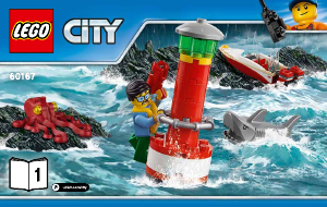 Manuale Lego set 60167 City Quartier generale della guardia costiera