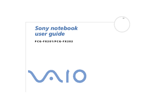 Manual Sony Vaio PCG-FX201 Laptop