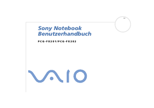 Bedienungsanleitung Sony Vaio PCG-FX202 Notebook