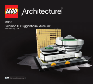 Kullanım kılavuzu Lego set 21035 Architecture Solomon R. Guggenheim Müzesi