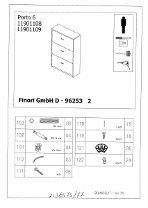 Mode d’emploi Leen Bakker Porto 6 Armoire à chaussures