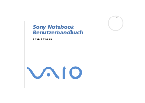 Bedienungsanleitung Sony Vaio PCG-FX209K Notebook