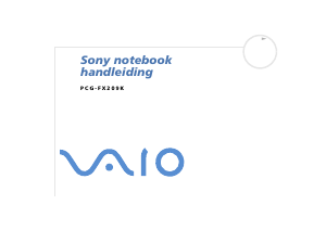 Handleiding Sony Vaio PCG-FX209K Laptop