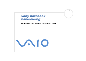 Handleiding Sony Vaio PCG-FX302K Laptop