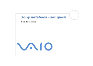 Manual Sony Vaio PCG-FX401 Laptop